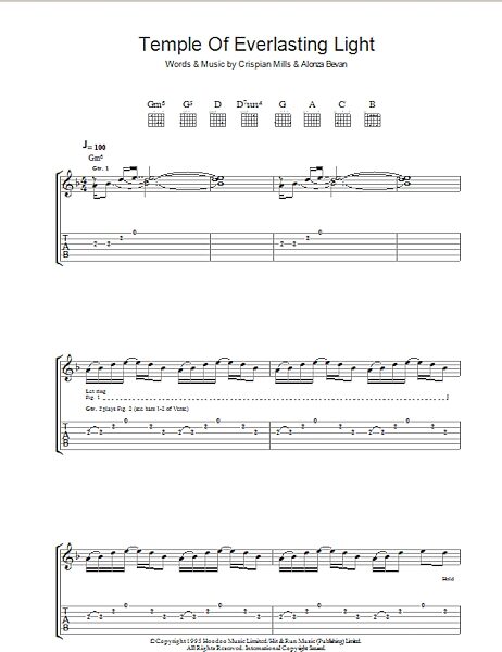 open zoom image for Temple Of Everlasting Light - Guitar TAB, New, Main