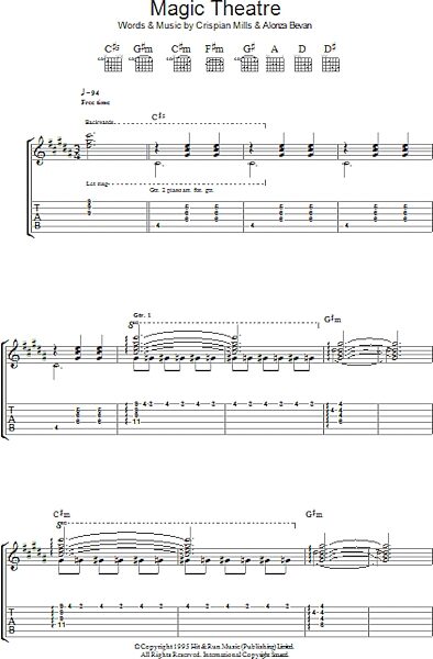 open zoom image for Magic Theatre - Guitar TAB, New, Main