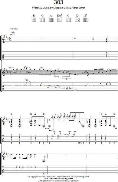 open zoom image for 303 - Guitar TAB, New, Main