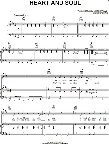 open zoom image for Heart And Soul - Piano/Vocal/Guitar, New, Main