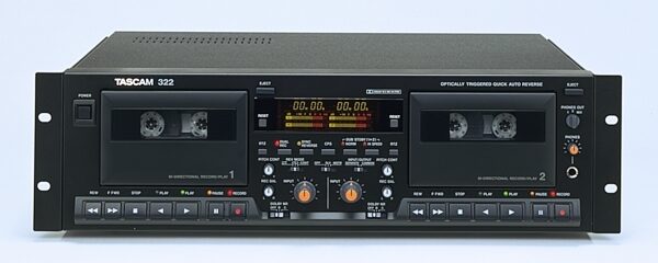 open zoom image for TASCAM 322 Pro Dual Cassette Recorder, Main