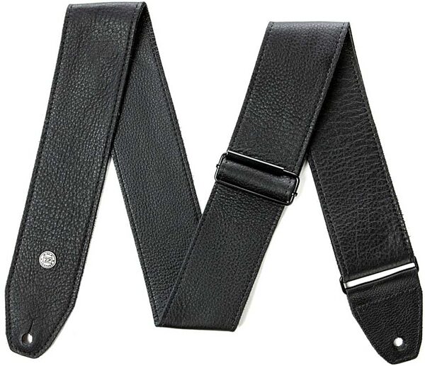 open zoom image for Dunlop BMF15 Tri-Glide Leather Guitar Strap, Black, Action Position Back