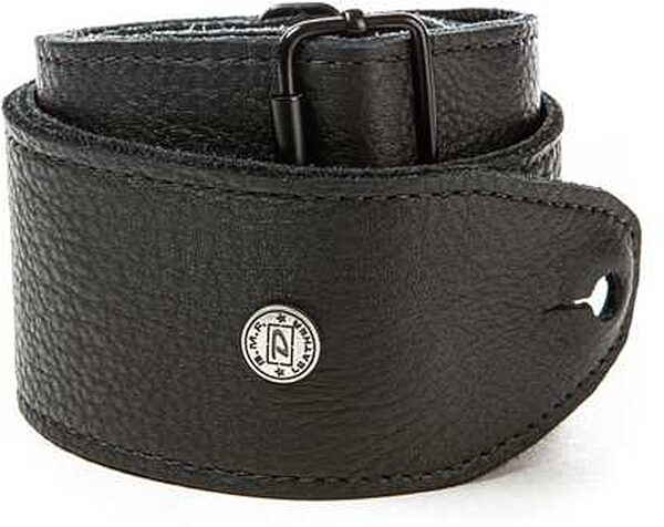 open zoom image for Dunlop BMF15 Tri-Glide Leather Guitar Strap, Black, Action Position Back