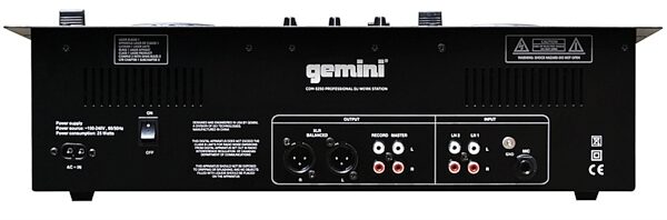 open zoom image for Gemini CDM-3250 Dual CD/MP3/Mixing Console, Rear