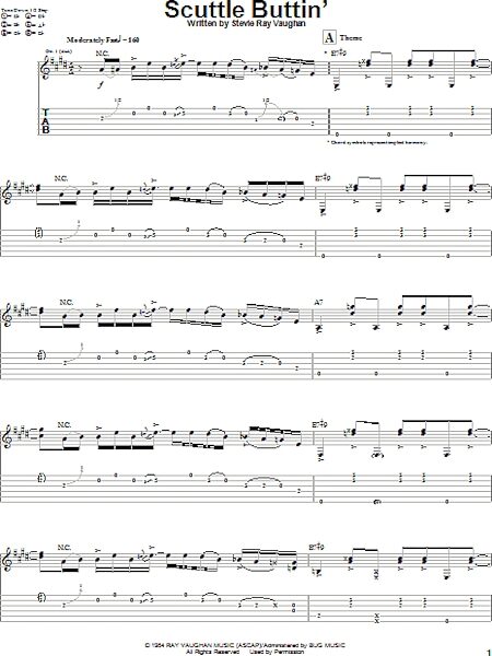 open zoom image for Scuttle Buttin' - Guitar TAB, New, Main