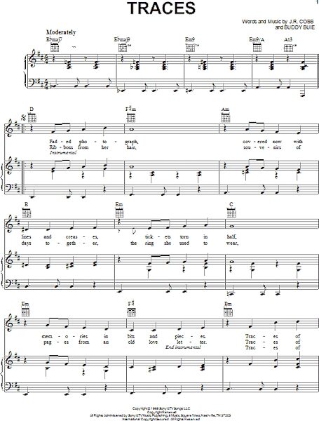open zoom image for Traces - Piano/Vocal/Guitar, New, Main