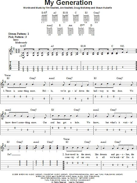 open zoom image for My Generation - Easy Guitar with TAB, New, Main