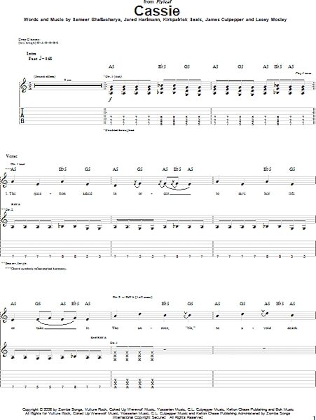 open zoom image for Cassie - Guitar TAB, New, Main