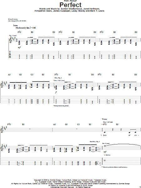 open zoom image for Perfect - Guitar TAB, New, Main