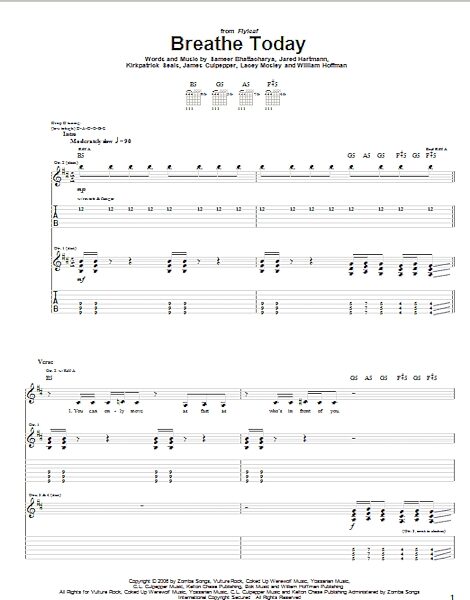 open zoom image for Breathe Today - Guitar TAB, New, Main