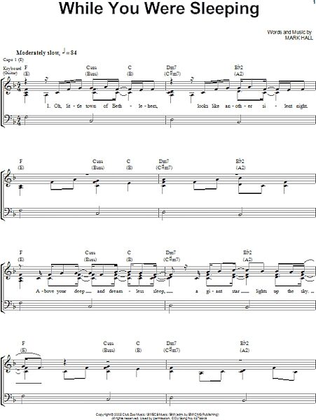 open zoom image for While You Were Sleeping - Piano/Vocal/Guitar, New, Main