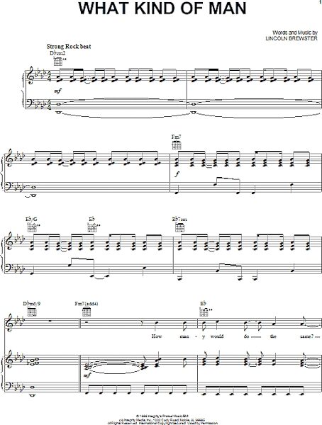 open zoom image for What Kind Of Man - Piano/Vocal/Guitar, New, Main