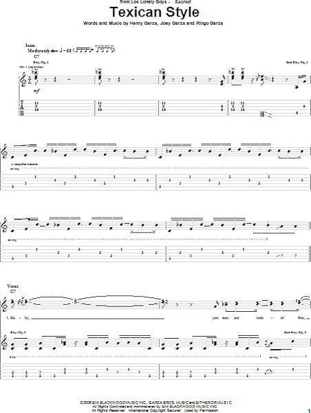 open zoom image for Texican Style - Guitar TAB, New, Main