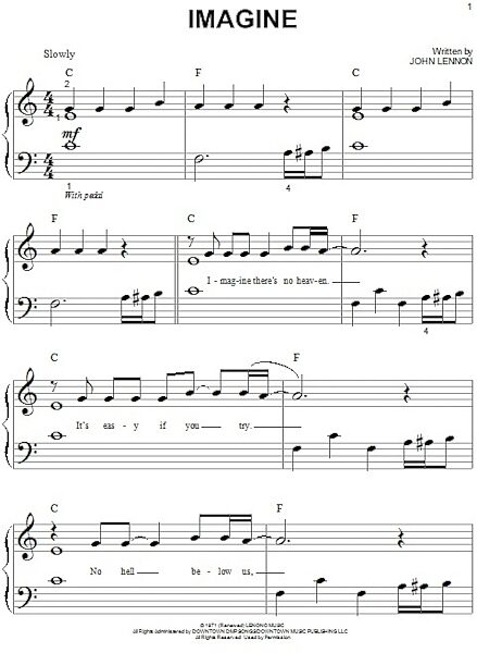 open zoom image for Imagine - Big Note Piano, New, Main