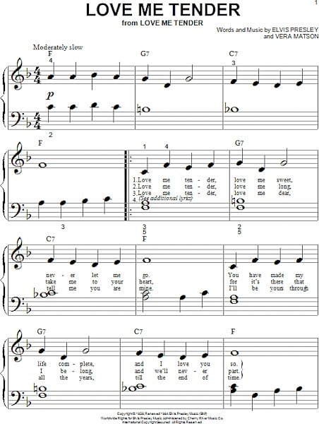 open zoom image for Love Me Tender - Big Note Piano, New, Main