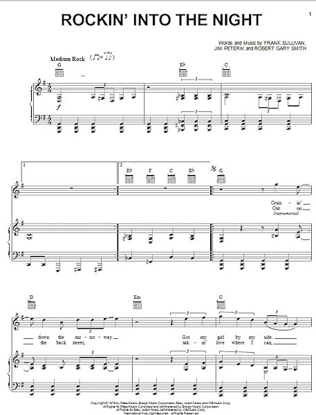 open zoom image for Rockin' Into The Night - Piano/Vocal/Guitar, New, Main