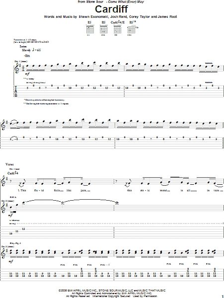 open zoom image for Cardiff - Guitar TAB, New, Main