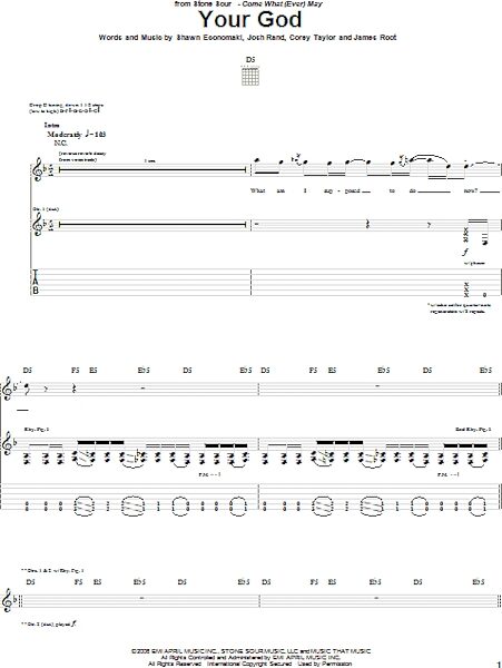open zoom image for Your God - Guitar TAB, New, Main