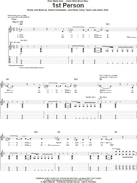 open zoom image for 1st Person - Guitar TAB, New, Main