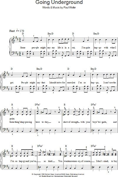 open zoom image for Going Underground - Piano/Vocal/Guitar, New, Main