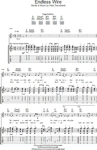 open zoom image for Endless Wire - Guitar TAB, New, Main