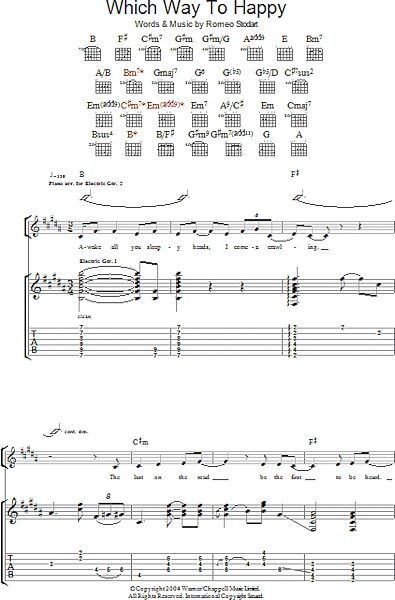 open zoom image for Which Way To Happy - Guitar TAB, New, Main