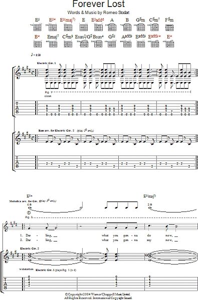 open zoom image for Forever Lost - Guitar TAB, New, Main
