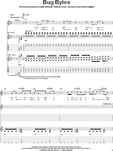 open zoom image for Bug Bytes - Guitar TAB, New, Main