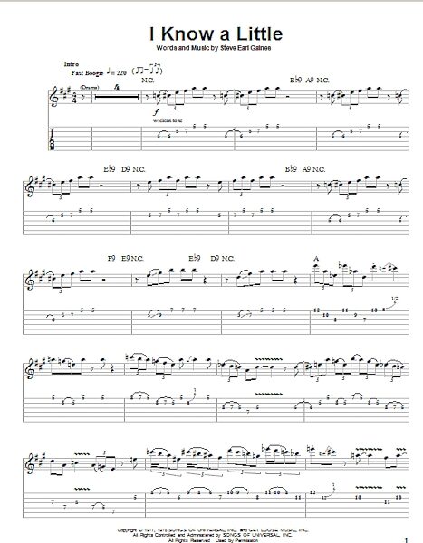 open zoom image for I Know A Little - Guitar Tab Play-Along, New, Main