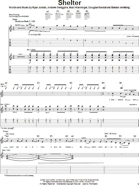 open zoom image for Shelter - Guitar TAB, New, Main