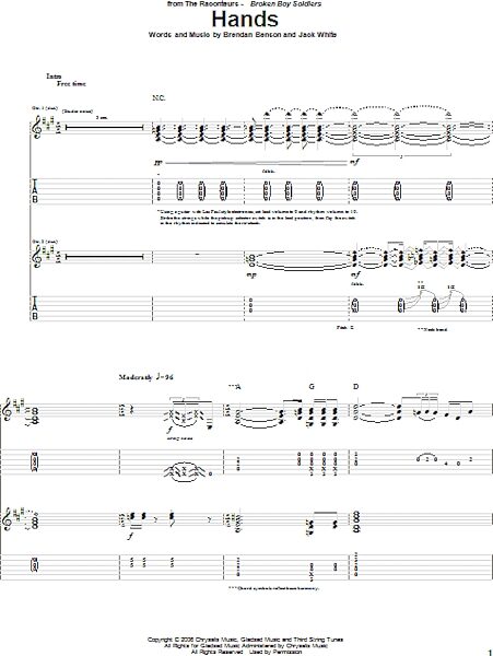 open zoom image for Hands - Guitar TAB, New, Main