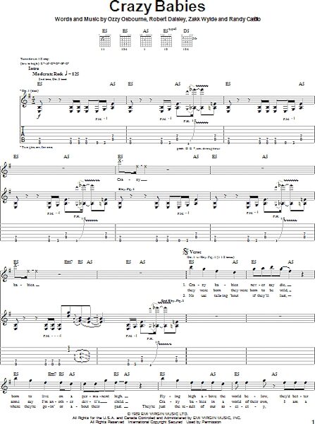 open zoom image for Crazy Babies - Guitar TAB, New, Main