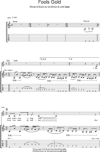 open zoom image for Fool's Gold - Guitar TAB, New, Main
