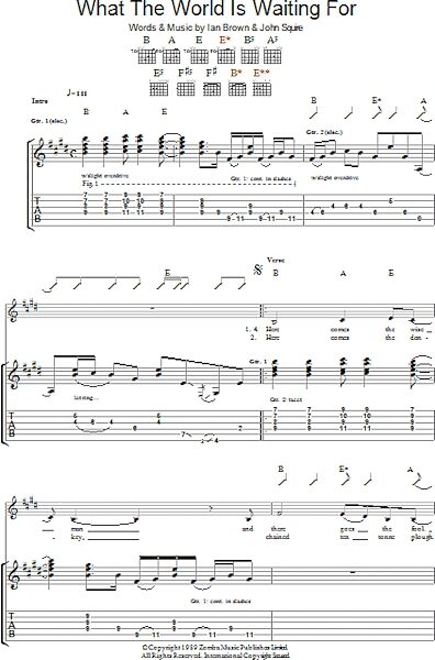 open zoom image for What The World Is Waiting For - Guitar TAB, New, Main