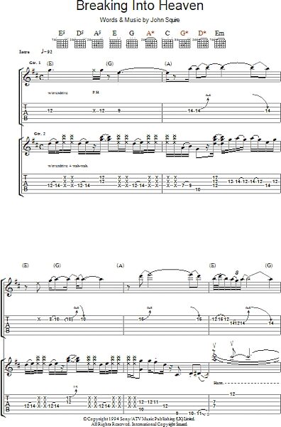 open zoom image for Breaking Into Heaven - Guitar TAB, New, Main