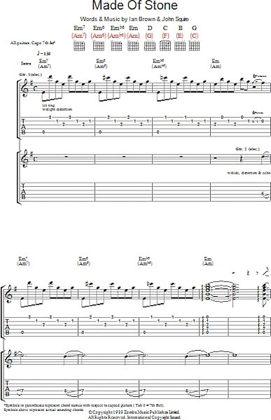 open zoom image for Made Of Stone - Guitar TAB, New, Main
