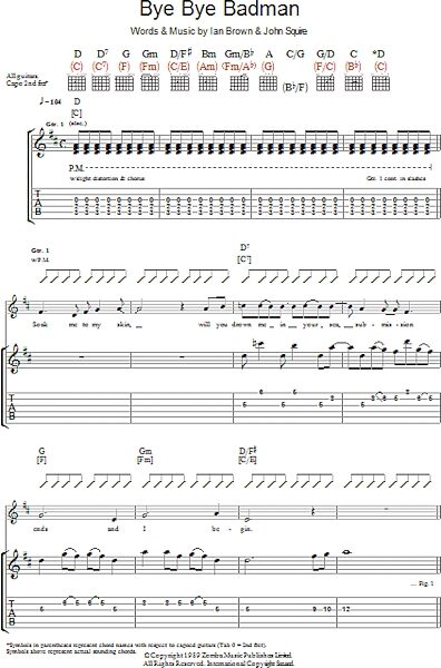 open zoom image for Bye Bye Badman - Guitar TAB, New, Main