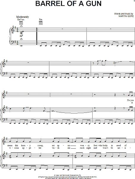 open zoom image for Barrel Of A Gun - Piano/Vocal/Guitar, New, Main