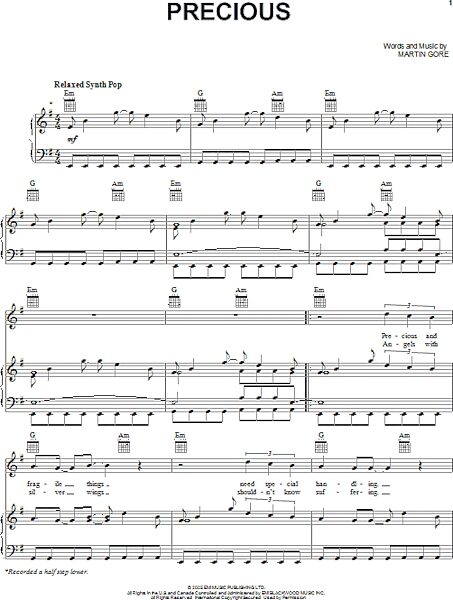 open zoom image for Precious - Piano/Vocal/Guitar, New, Main