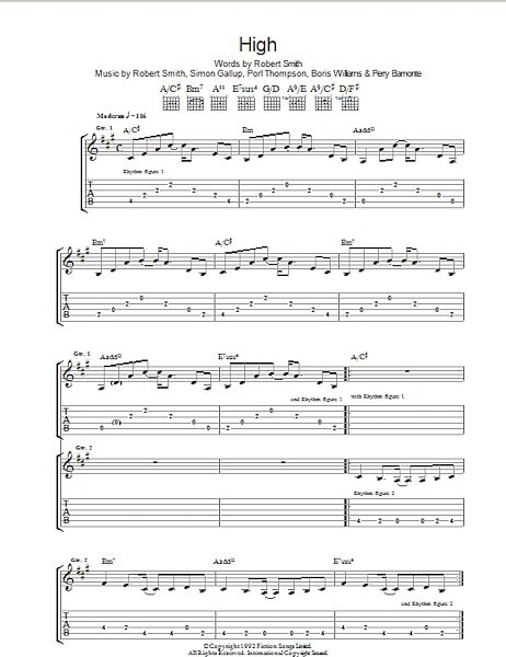open zoom image for High - Guitar TAB, New, Main