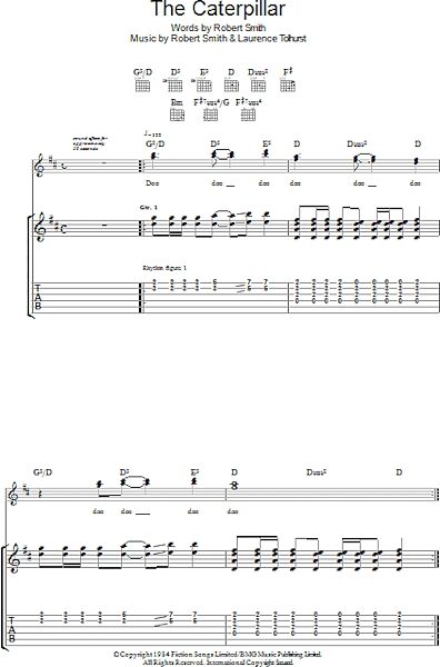 open zoom image for The Caterpillar - Guitar TAB, New, Main