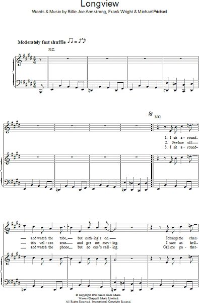 open zoom image for Longview - Piano/Vocal/Guitar, New, Main