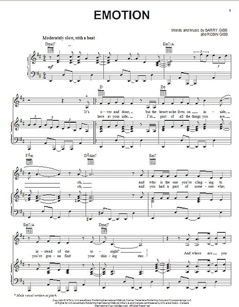 open zoom image for Emotion - Piano/Vocal/Guitar, New, Main