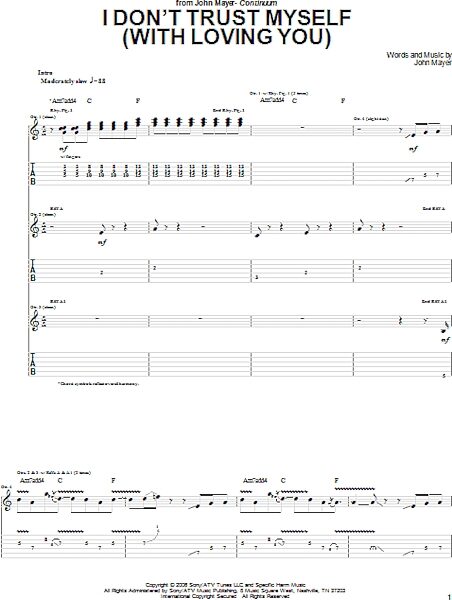 open zoom image for I Don't Trust Myself (With Loving You) - Guitar TAB, New, Main
