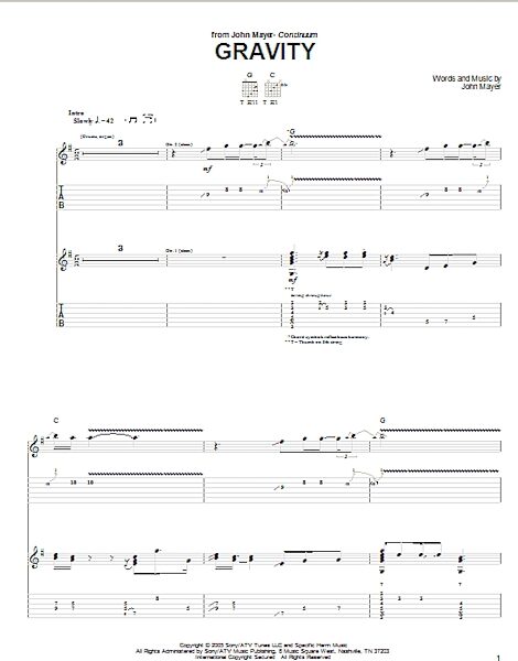 open zoom image for Gravity - Guitar TAB, New, Main