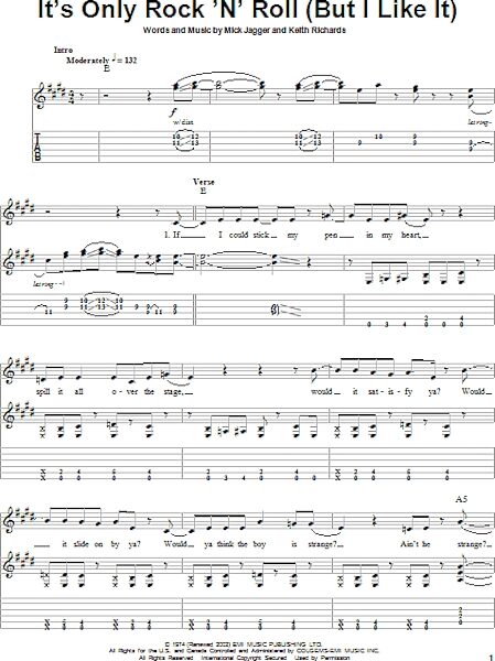 open zoom image for It's Only Rock 'N' Roll (But I Like It) - Guitar Tab Play-Along, New, Main