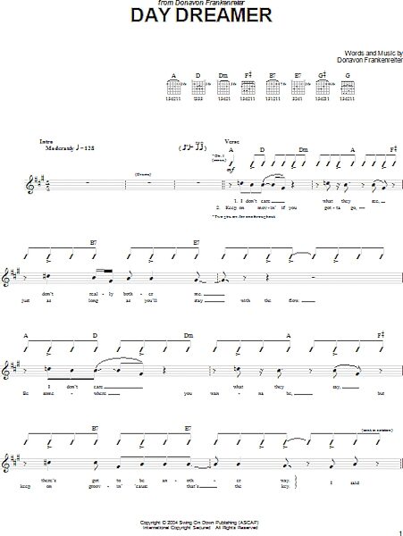 open zoom image for Day Dreamer - Guitar TAB, New, Main