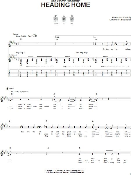 open zoom image for Heading Home - Guitar TAB, New, Main