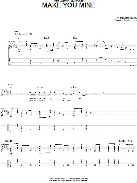 open zoom image for Make You Mine - Guitar TAB, New, Main