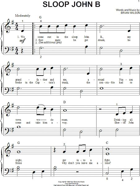 open zoom image for Sloop John B - Big Note Piano, New, Main